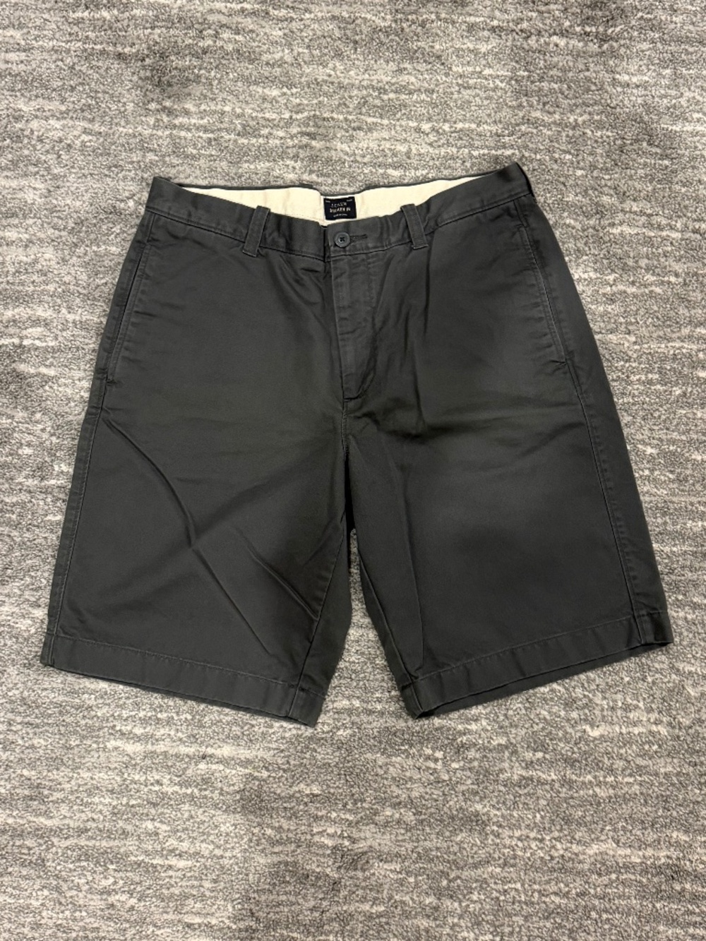 J. Crew Mens Shorts Flat Front Gray Size 34